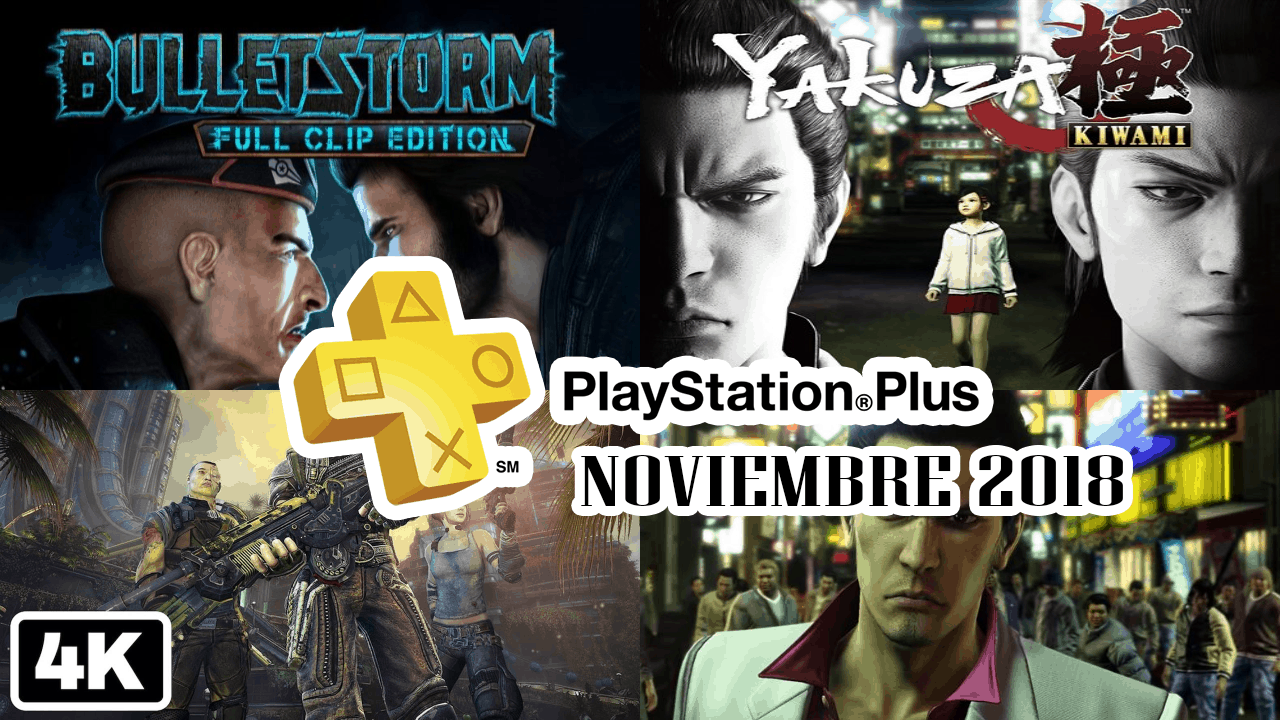 JUEGOS PLAYSTATION PLUS NOVIEMBRE 2018