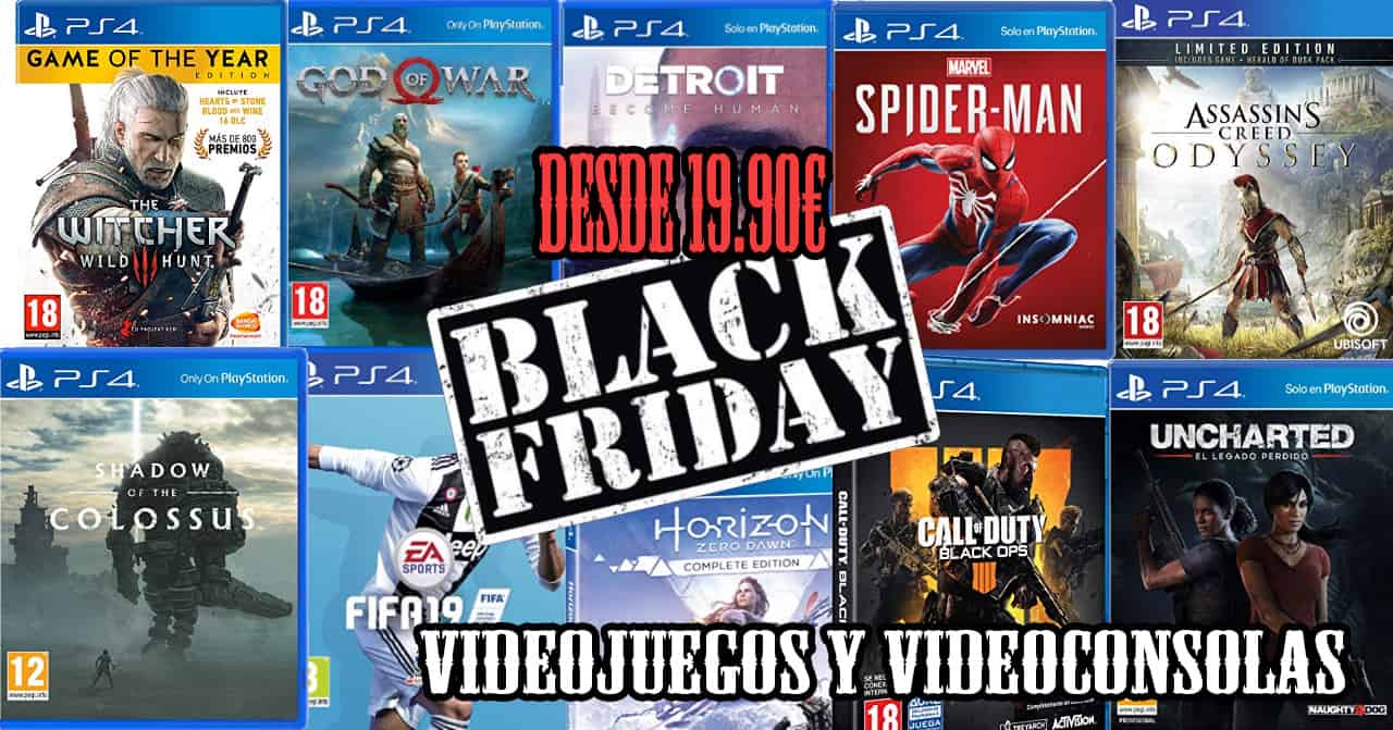 black friday videojuegos y videoconsolas ofertas