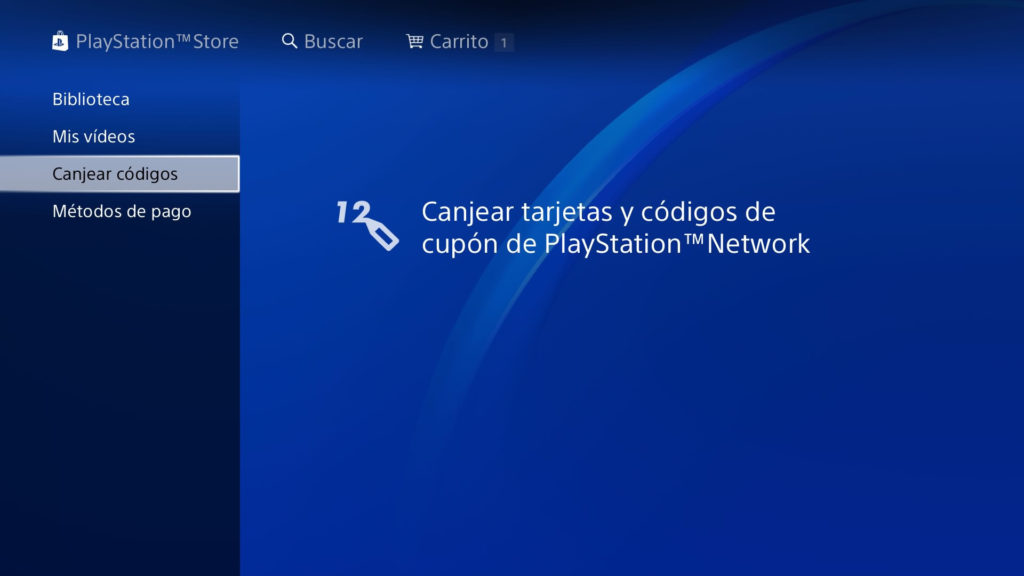 PS Store canjear cupon de playstaiton plus