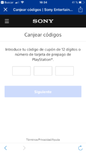 paso 4 canjear playstation plus oferta desde playstation App