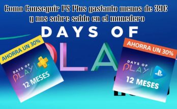 days of play ps plus y ps now por menos de 39€